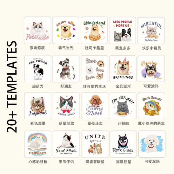Customize Pet Pattern T-shirt - Image 3
